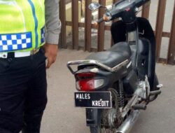 Polisi Incar Motor Tak Pakai Pelat Nomor Belakang